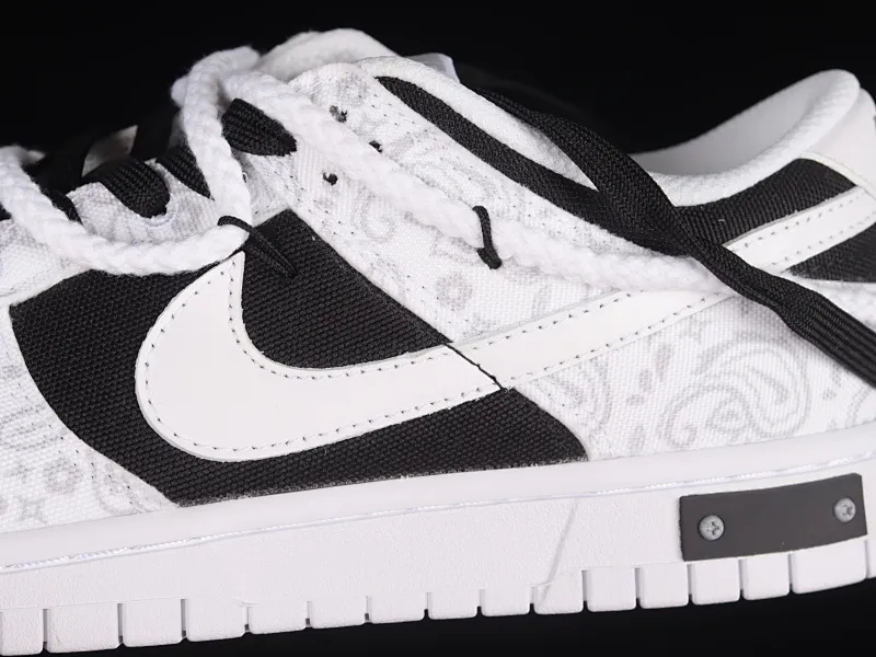 All categories Nk SB Dunk series Nk SB Dunk Low low-top sneakers Nk Dunk Low ESS reverse cashew flower micro industry customized version of deconstructed strap casual sneakers DJ9955-100